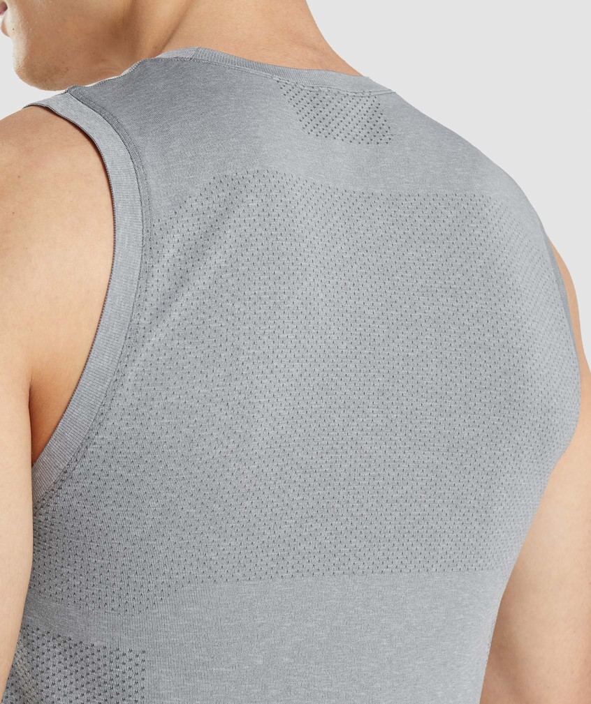 Grey Men's Gymshark Vital Seamless Light Tank | USA-73642