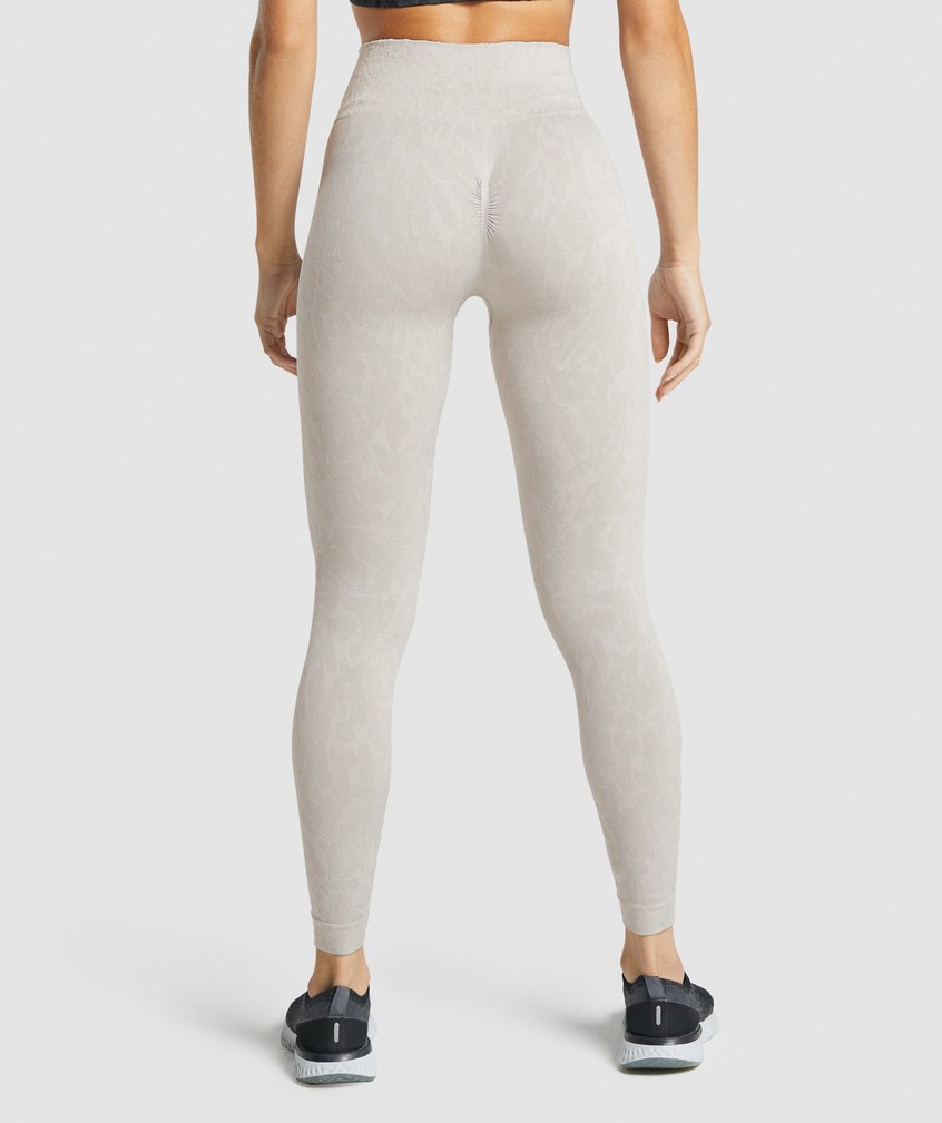 Grey Women's Gymshark Adapt Animal Seamless Leggings | USA-43590