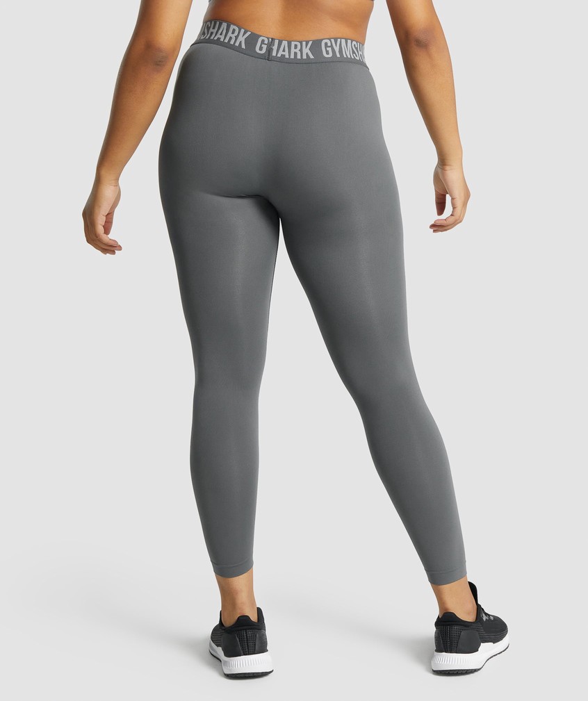 Grey Women's Gymshark Fit Seamless Leggings | USA-61095