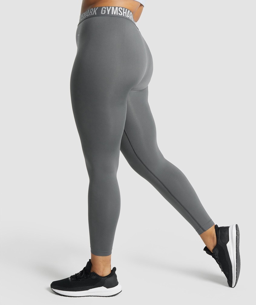 Grey Women's Gymshark Fit Seamless Leggings | USA-61095