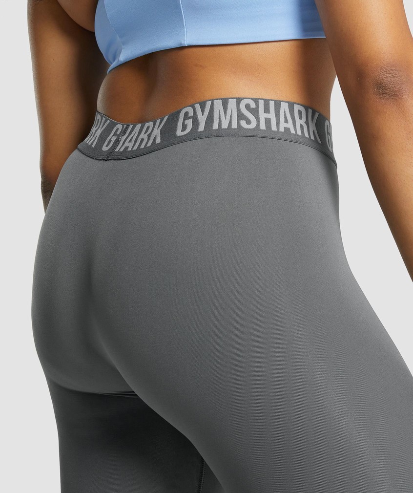 Grey Women's Gymshark Fit Seamless Leggings | USA-61095