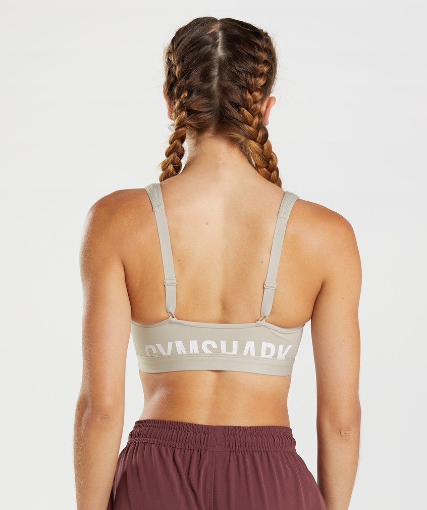 Grey Women's Gymshark Fraction Sports Bra | USA-15683