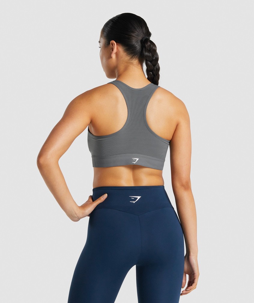 Grey Women's Gymshark Lightweight High Support Sports Bra | USA-06147