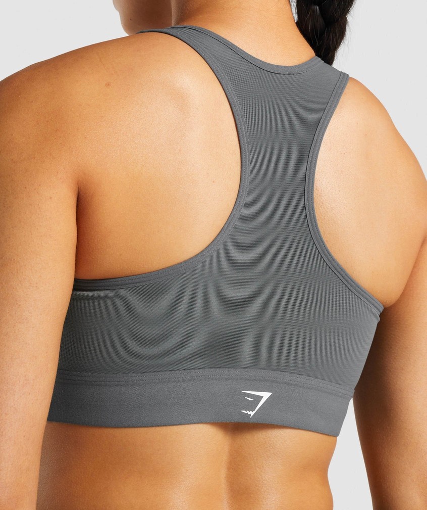 Grey Women's Gymshark Lightweight High Support Sports Bra | USA-06147