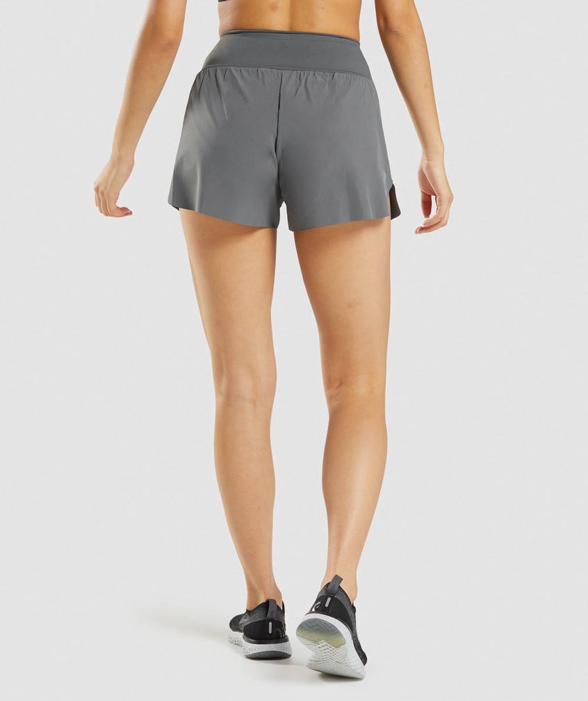 Grey Women's Gymshark Speed Shorts | USA-71392