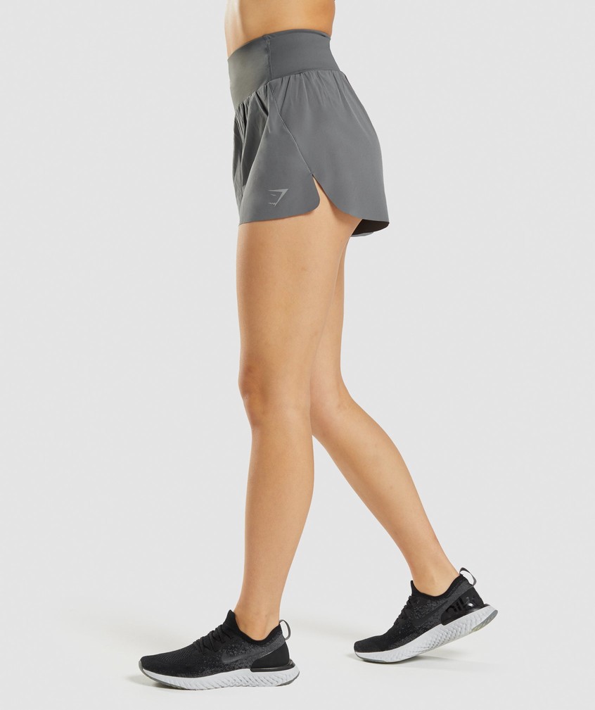 Grey Women's Gymshark Speed Shorts | USA-71392