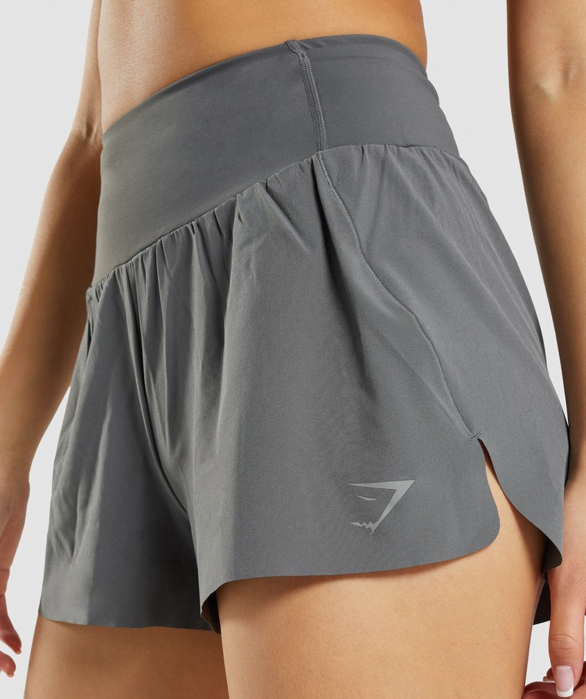 Grey Women's Gymshark Speed Shorts | USA-71392