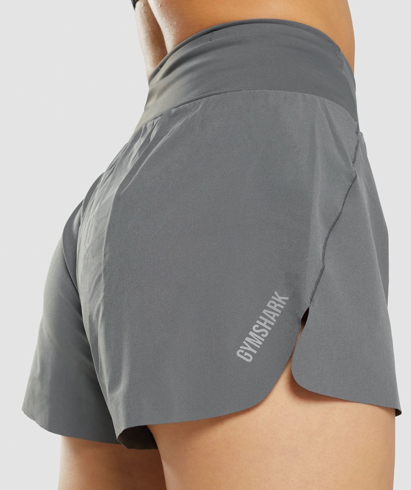 Grey Women's Gymshark Speed Shorts | USA-71392