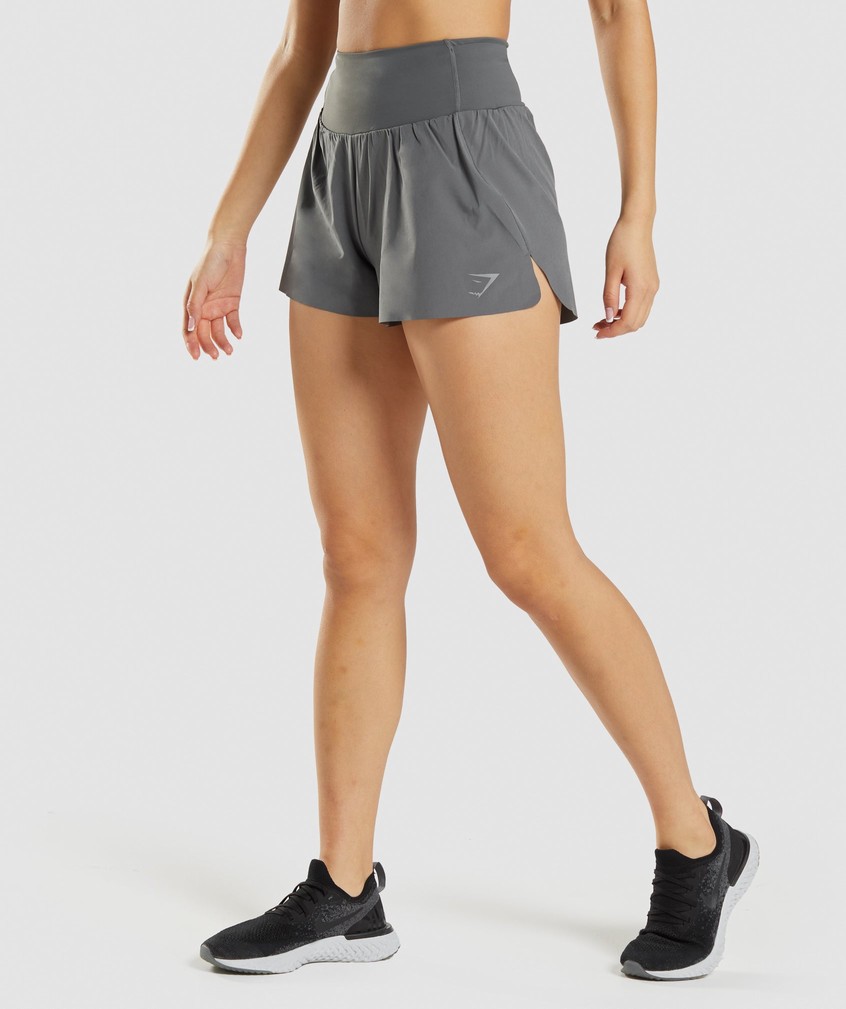 Grey Women\'s Gymshark Speed Shorts | USA-71392