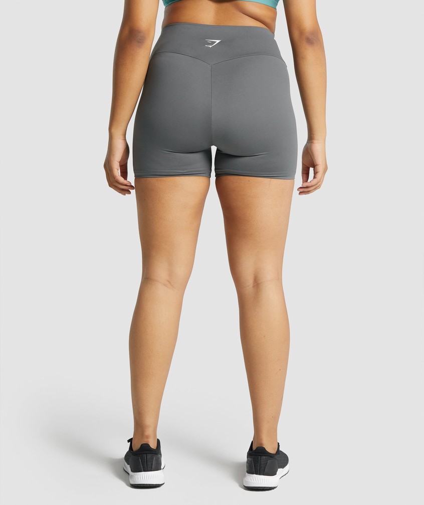 Grey Women's Gymshark Training Shorts | USA-73245