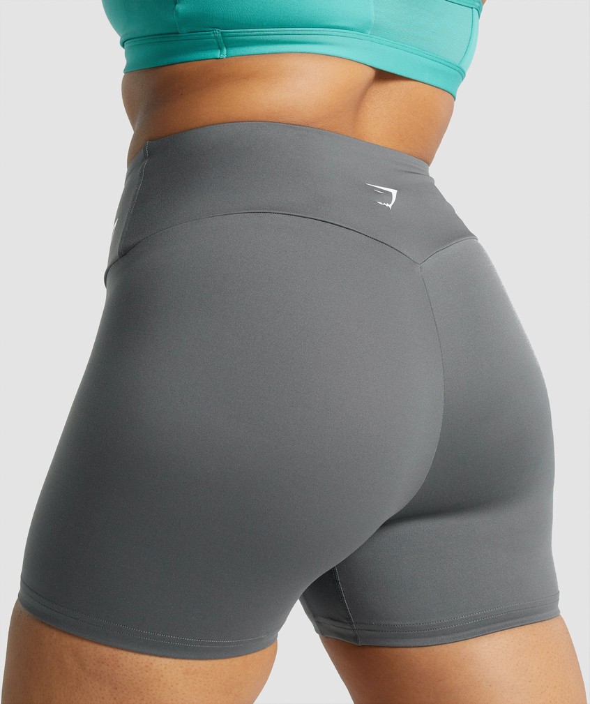 Grey Women's Gymshark Training Shorts | USA-73245