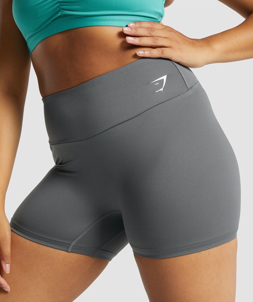 Grey Women's Gymshark Training Shorts | USA-73245