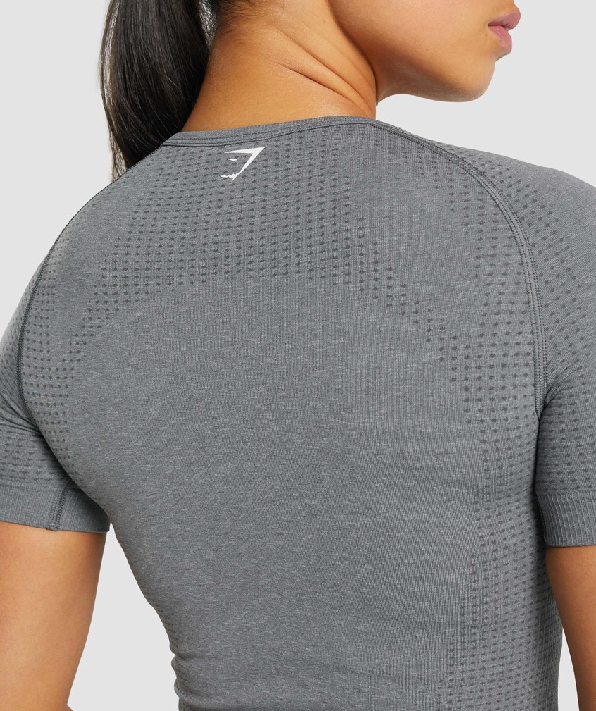 Grey Women's Gymshark Vital Seamless 2.0 T-Shirts | USA-15024