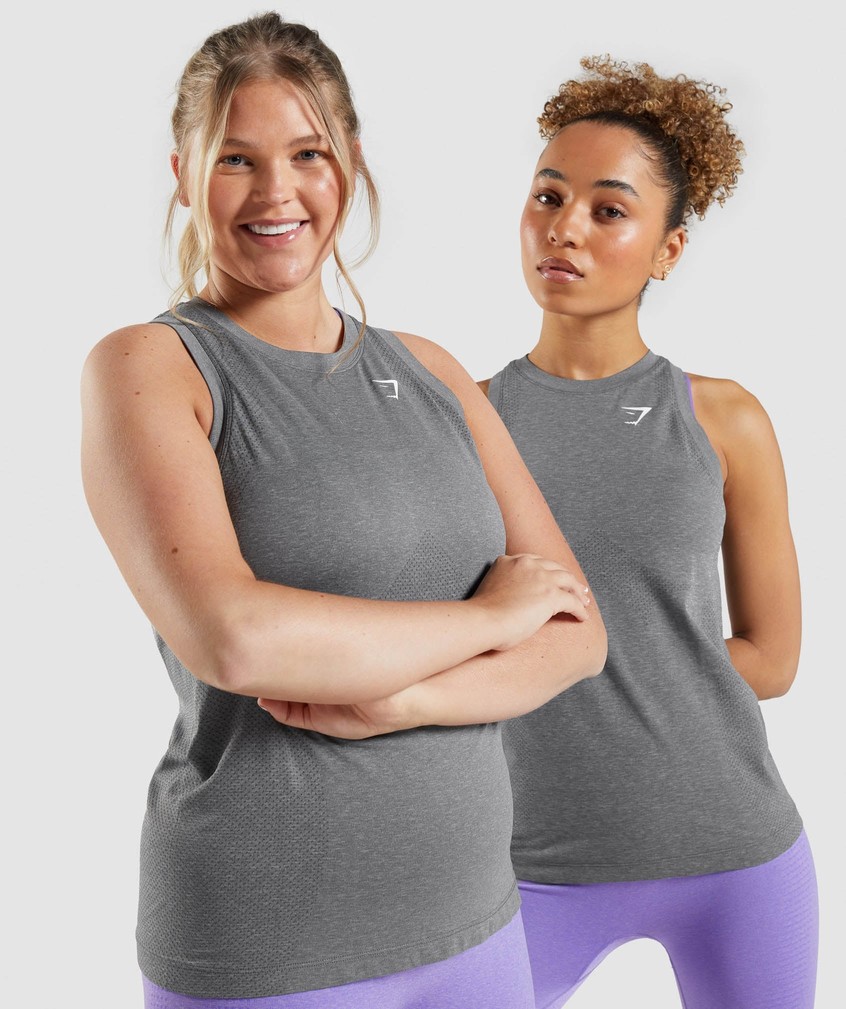 Grey Women's Gymshark Vital Seamless 2.0 Light Tank | USA-84271