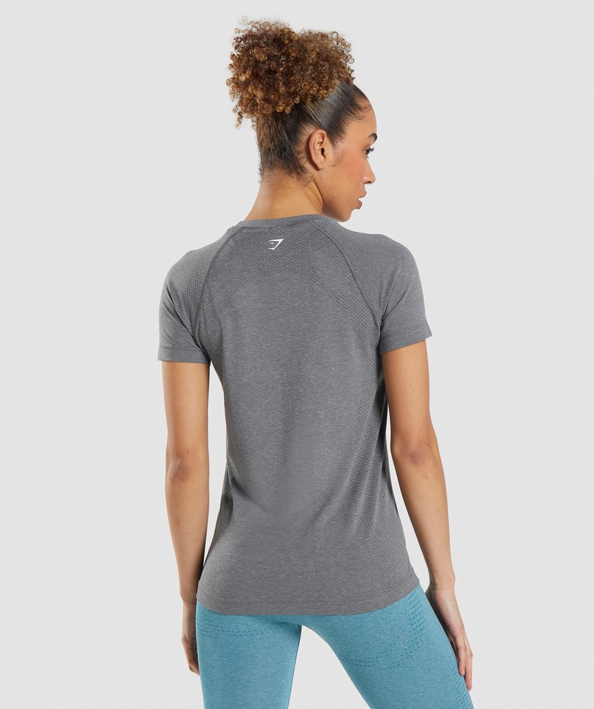 Grey Women's Gymshark Vital Seamless 2.0 Light T-Shirts | USA-95342