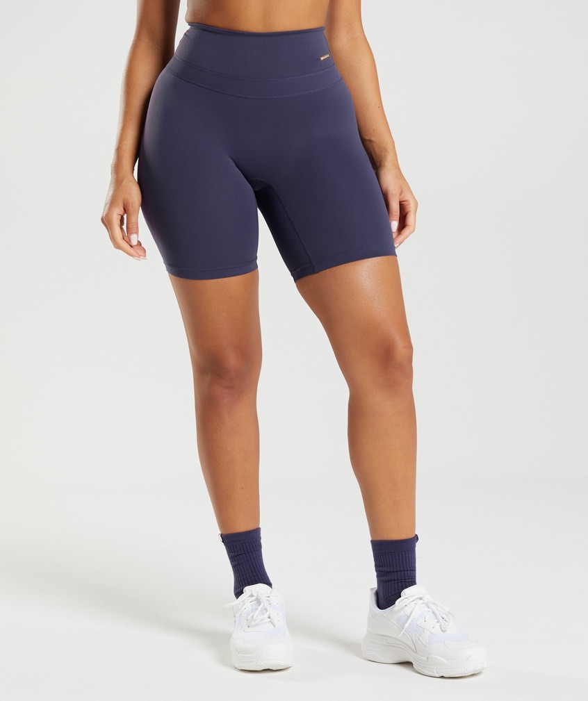 Indigo Navy Women\'s Gymshark Whitney Cycling Shorts | USA-58036