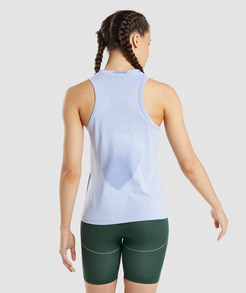 Lavender Blue Women's Gymshark Apex Seamless Tank | USA-74509