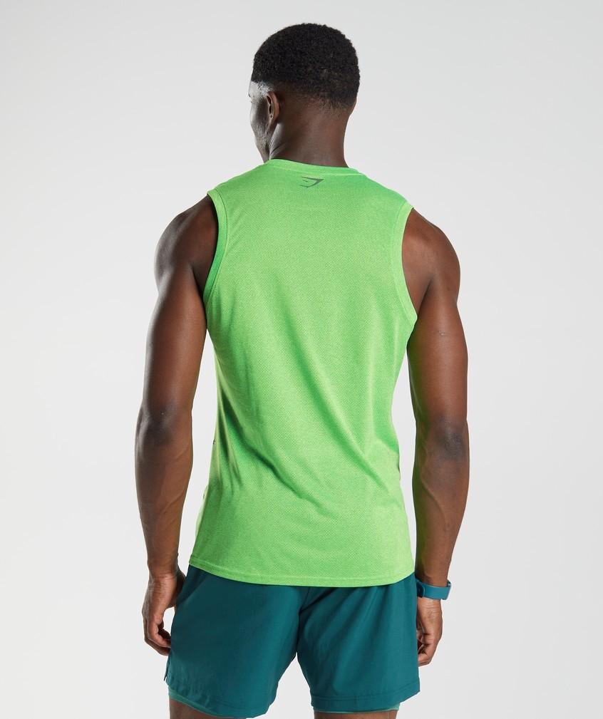 Light Green / Black Men's Gymshark Sport Tank | USA-31295