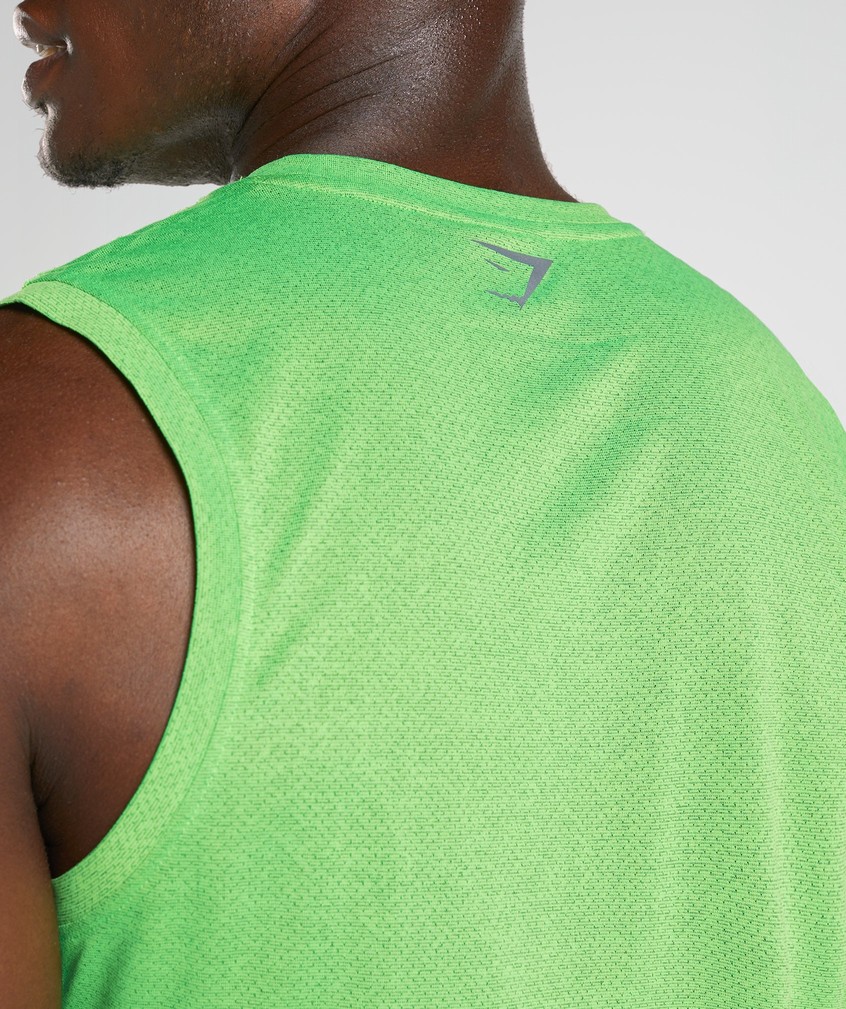 Light Green / Black Men's Gymshark Sport Tank | USA-31295