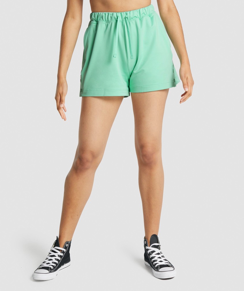 Light Green Women's Gymshark Recess Shorts | USA-61270