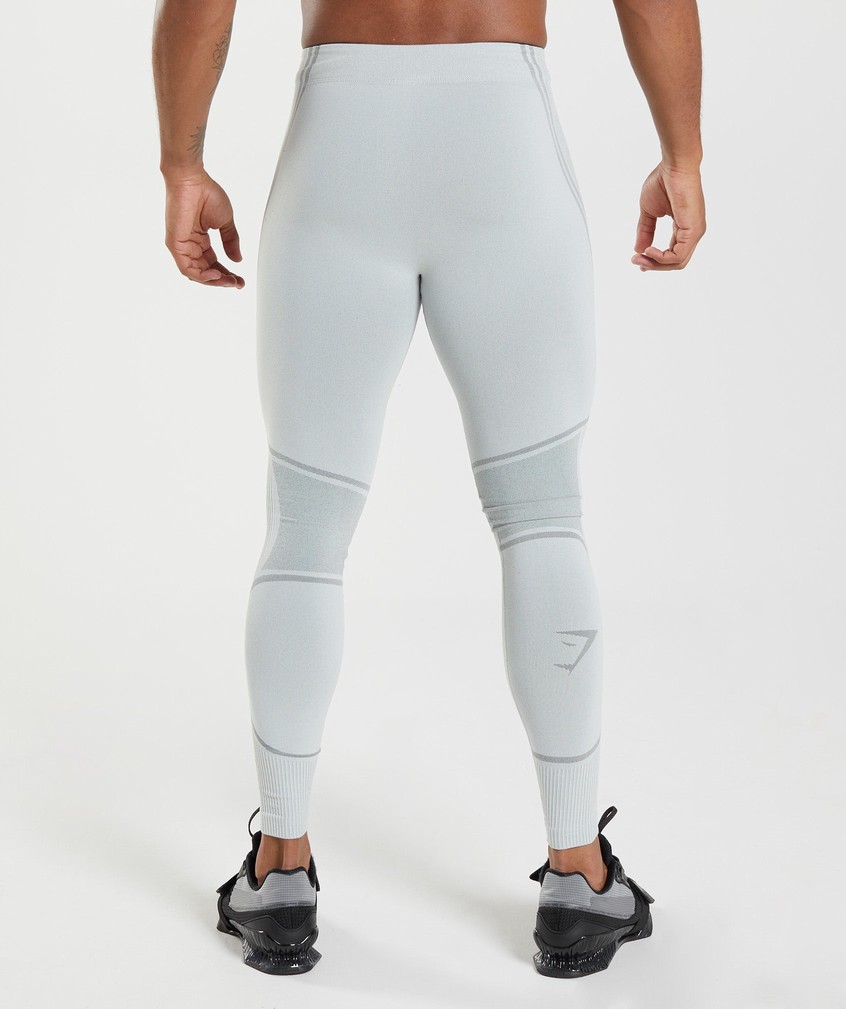 Light Grey Men's Gymshark 315 Seamless Tights | USA-13527