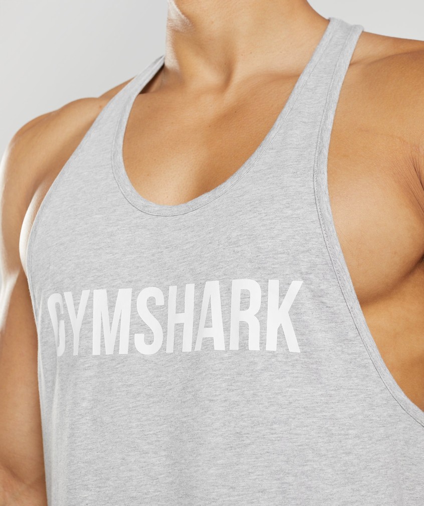 Light Grey Men's Gymshark Apollo Stringer | USA-20965