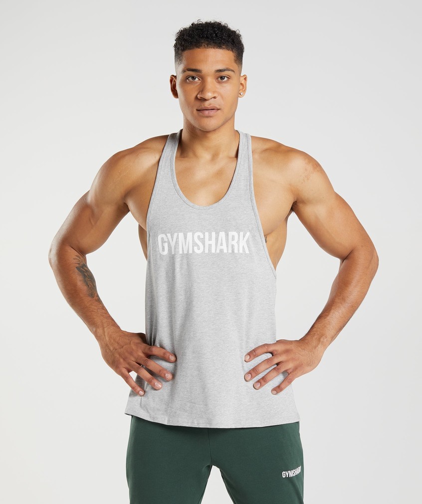 Light Grey Men\'s Gymshark Apollo Stringer | USA-20965