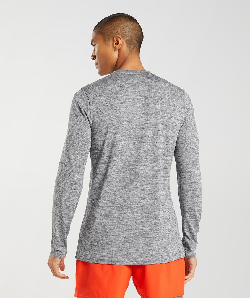 Light Grey Men's Gymshark Arrival Long Sleeve T-Shirts | USA-02657