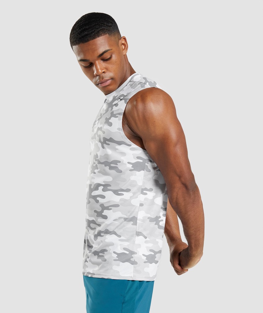 Light Grey Men's Gymshark Arrival Sleeveless Tank | USA-05638