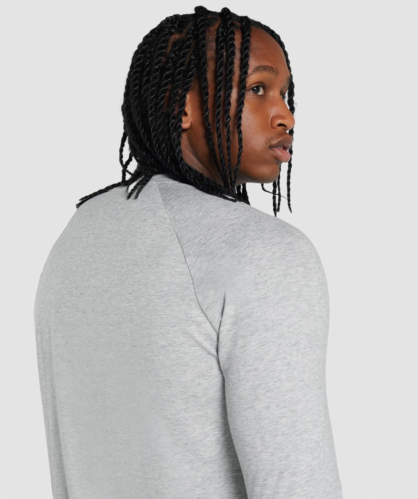 Light Grey Men's Gymshark Critical 2.0 Long Sleeve T-Shirts | USA-70962