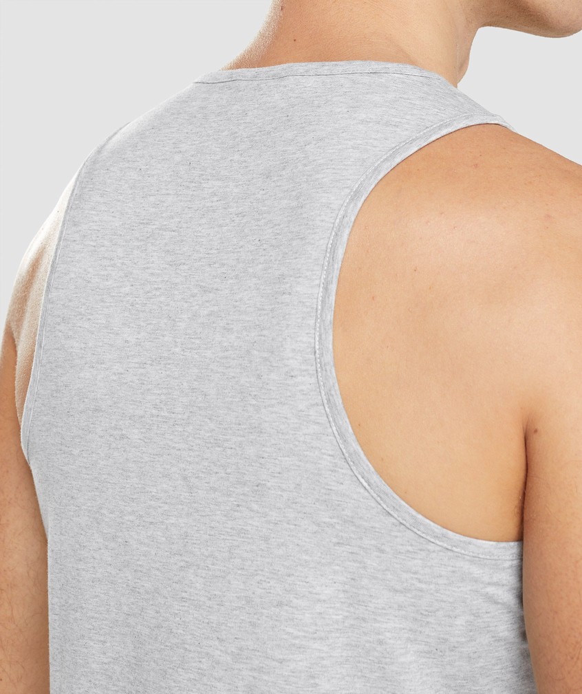 Light Grey Men's Gymshark Critical 2.0 Tank | USA-18462