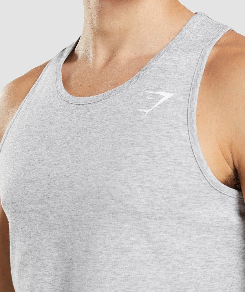 Light Grey Men's Gymshark Critical 2.0 Tank | USA-18462