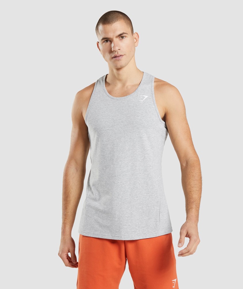 Light Grey Men\'s Gymshark Critical 2.0 Tank | USA-18462