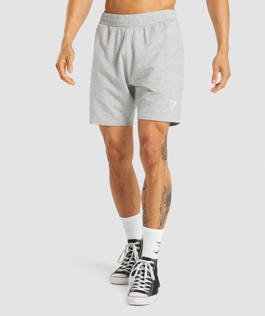 Light Grey Men\'s Gymshark Essential 7Ó Shorts | USA-42570