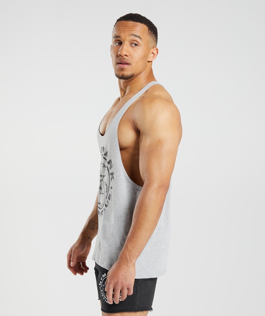 Light Grey Men's Gymshark Legacy Stringer | USA-61250