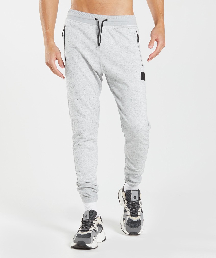 Light Grey Men\'s Gymshark Retake Knit Joggers | USA-60415