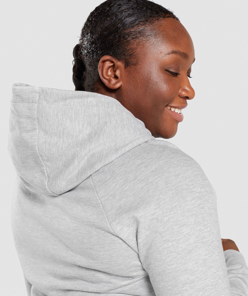 Light Grey Women's Gymshark Training Hoodie | USA-08429