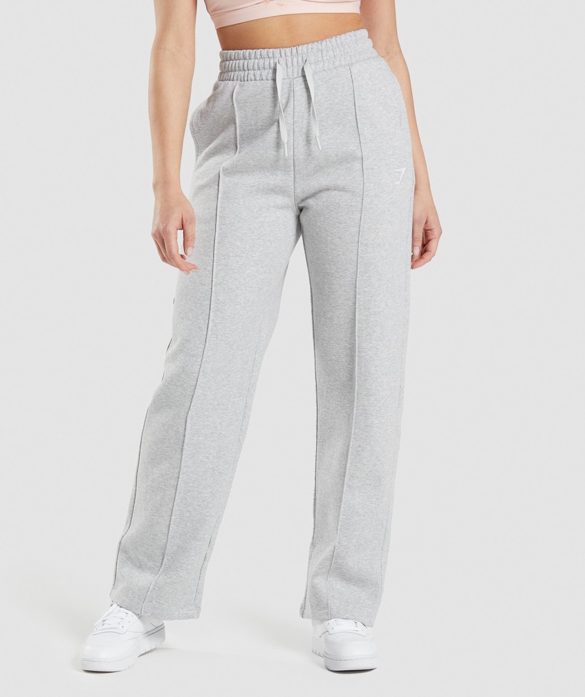 Light Grey Women\'s Gymshark Training Straight Leg Joggers | USA-97018