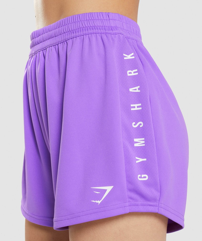 Light Purple Women's Gymshark Sport Loose Shorts | USA-23641