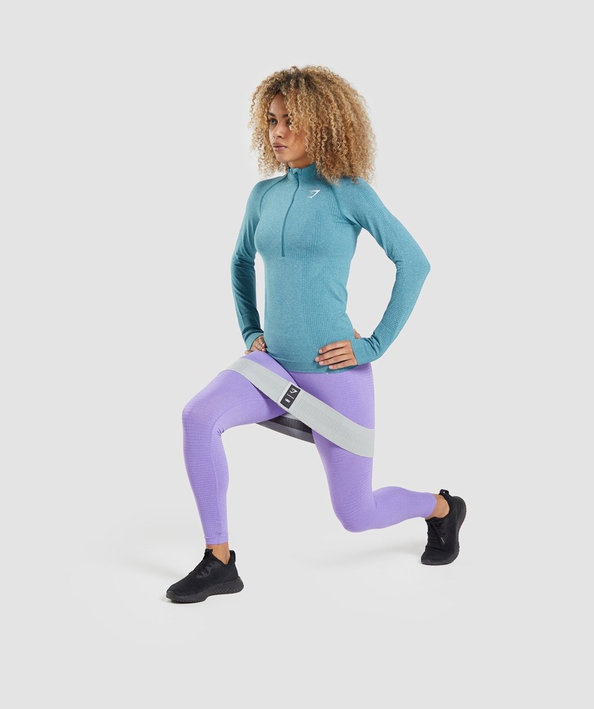 Light Purple Women's Gymshark Vital Seamless 2.0 Leggings | USA-72169