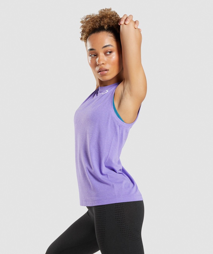 Light Purple Women's Gymshark Vital Seamless 2.0 Light Tank | USA-89326