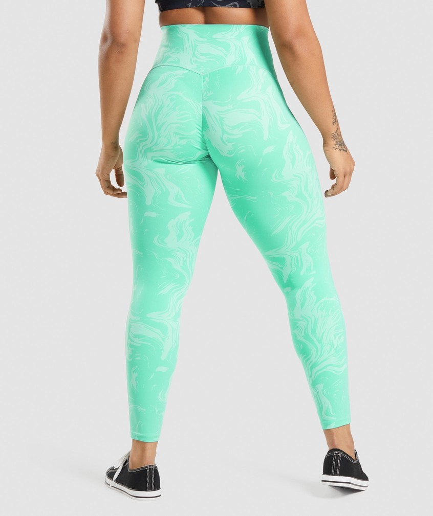 Light Turquoise Women's Gymshark GS Power High Rise Leggings | USA-49213