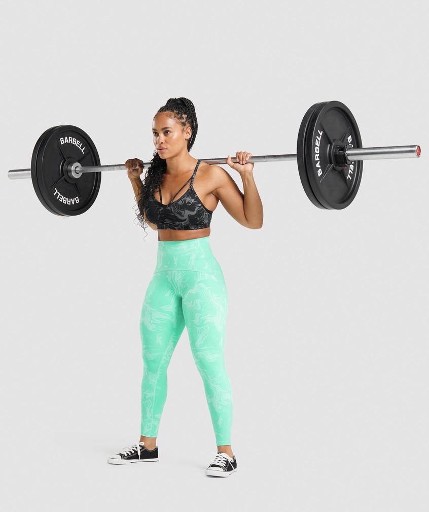 Light Turquoise Women's Gymshark GS Power High Rise Leggings | USA-49213