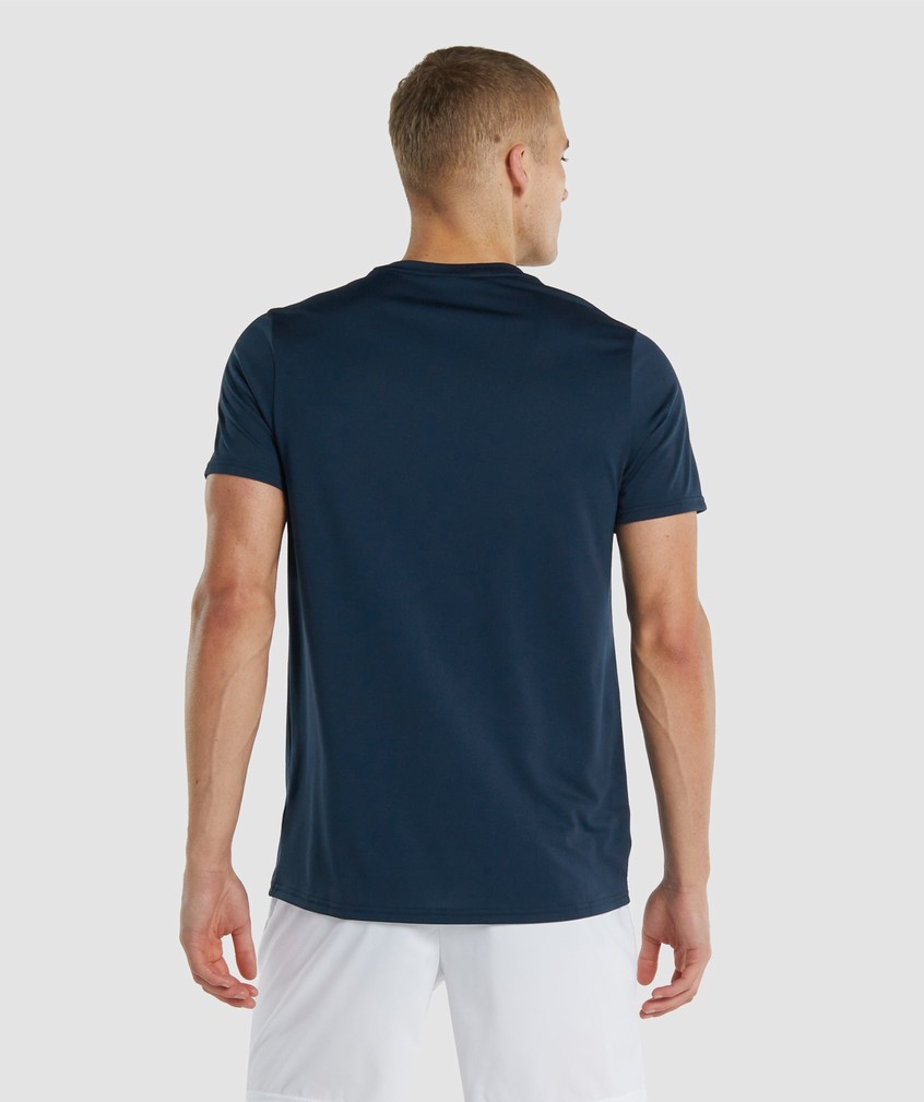 Navy Men's Gymshark Arrival Regular Fit T-Shirts | USA-59012