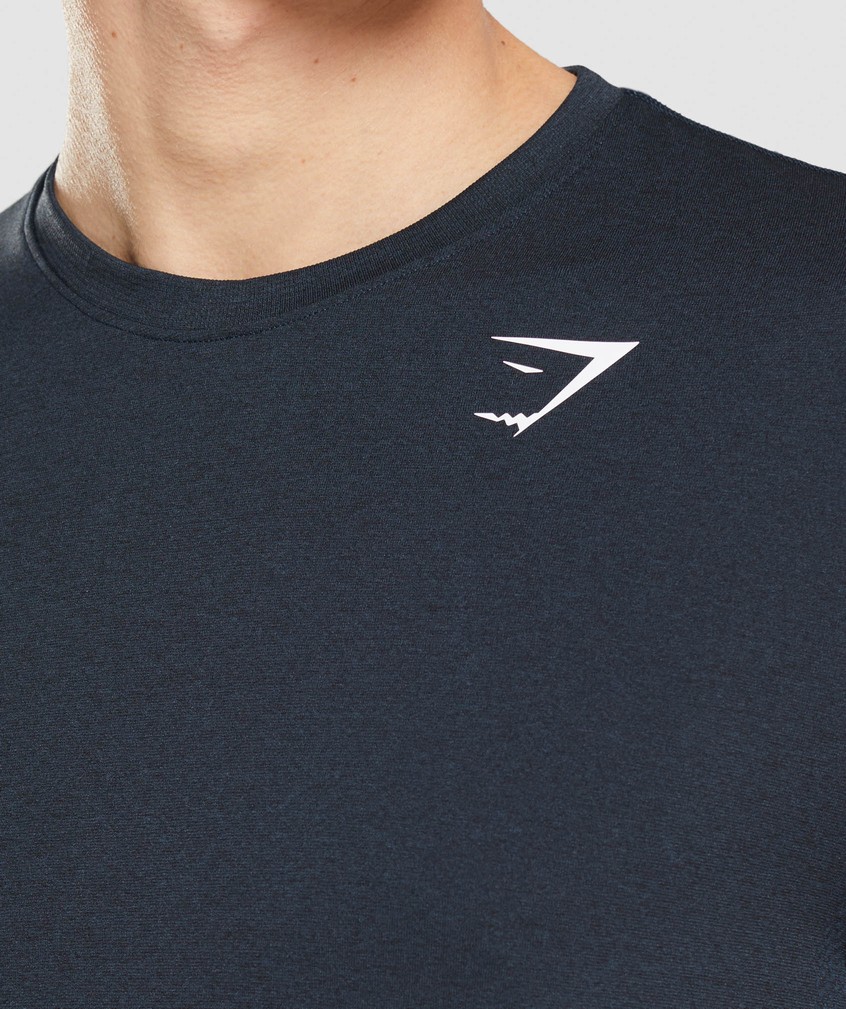 Navy Men's Gymshark Arrival Seamless T-Shirts | USA-58276