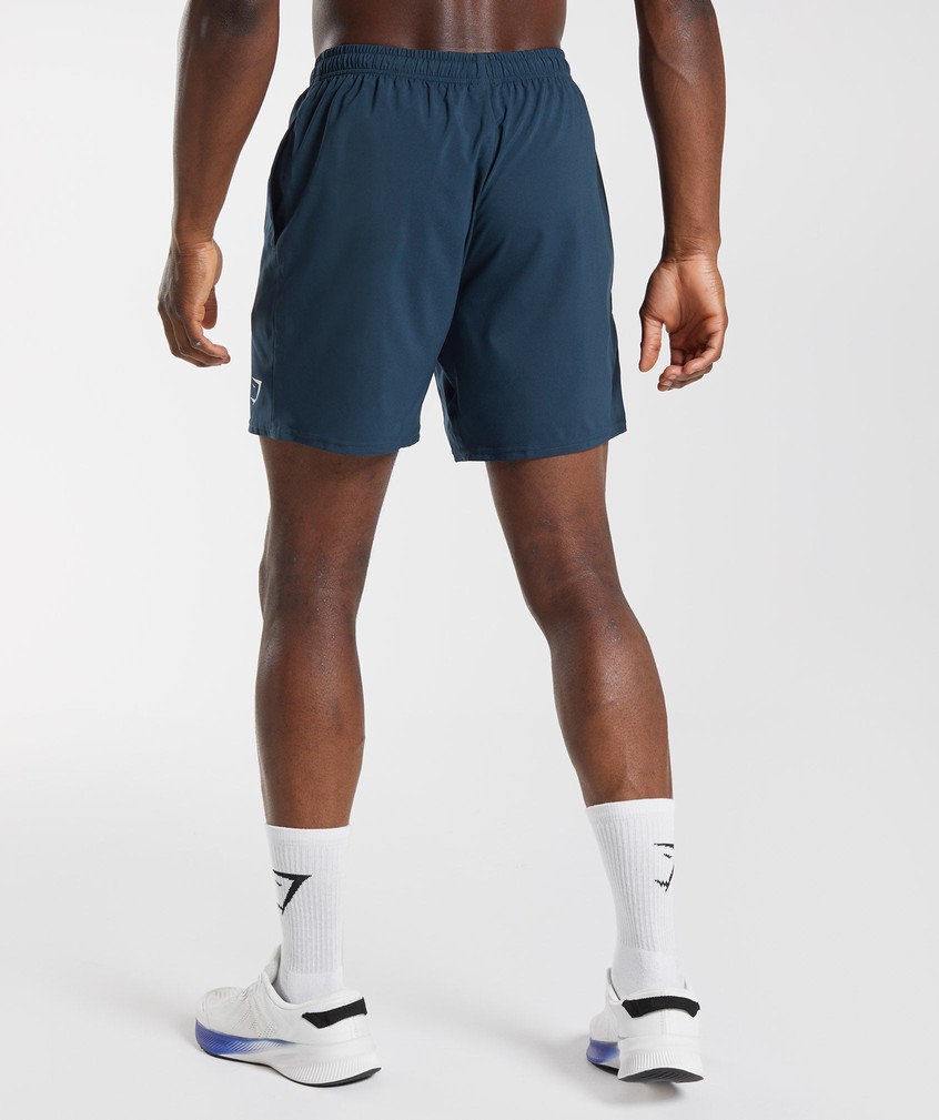 Navy Men's Gymshark Arrival Shorts | USA-63458