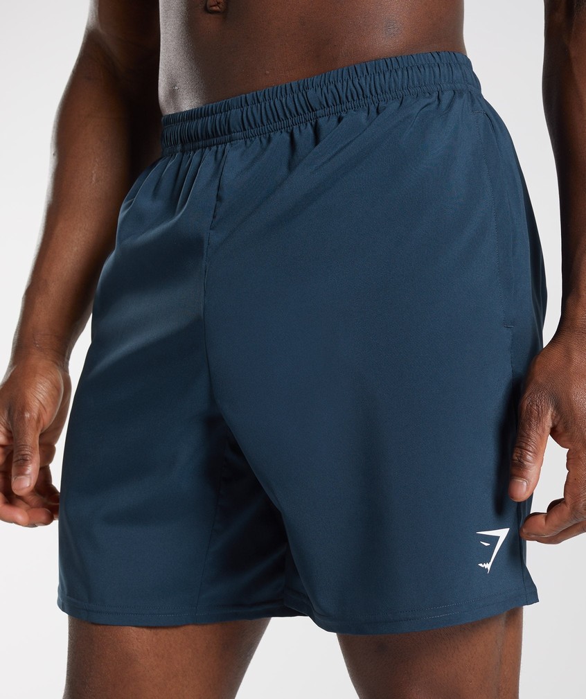 Navy Men's Gymshark Arrival Shorts | USA-63458