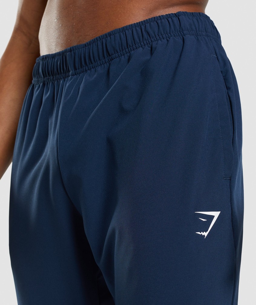 Navy Men's Gymshark Arrival Woven Joggers | USA-49075