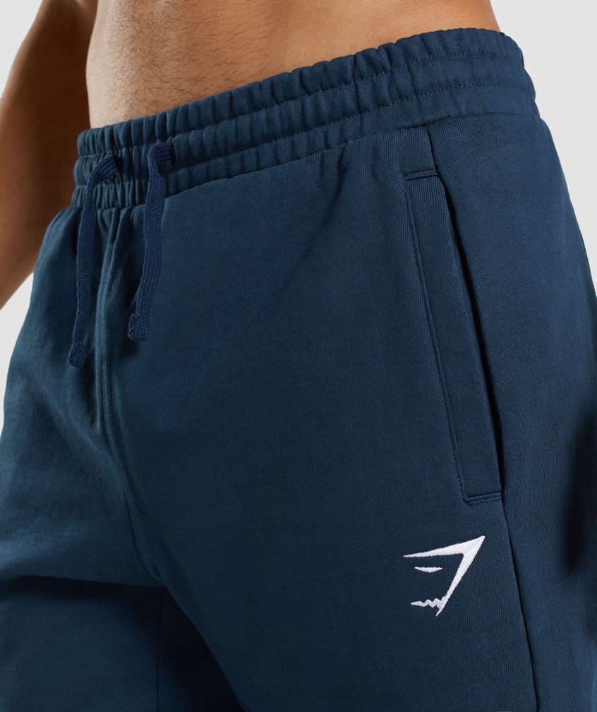 Navy Men's Gymshark Essential Joggers | USA-30742