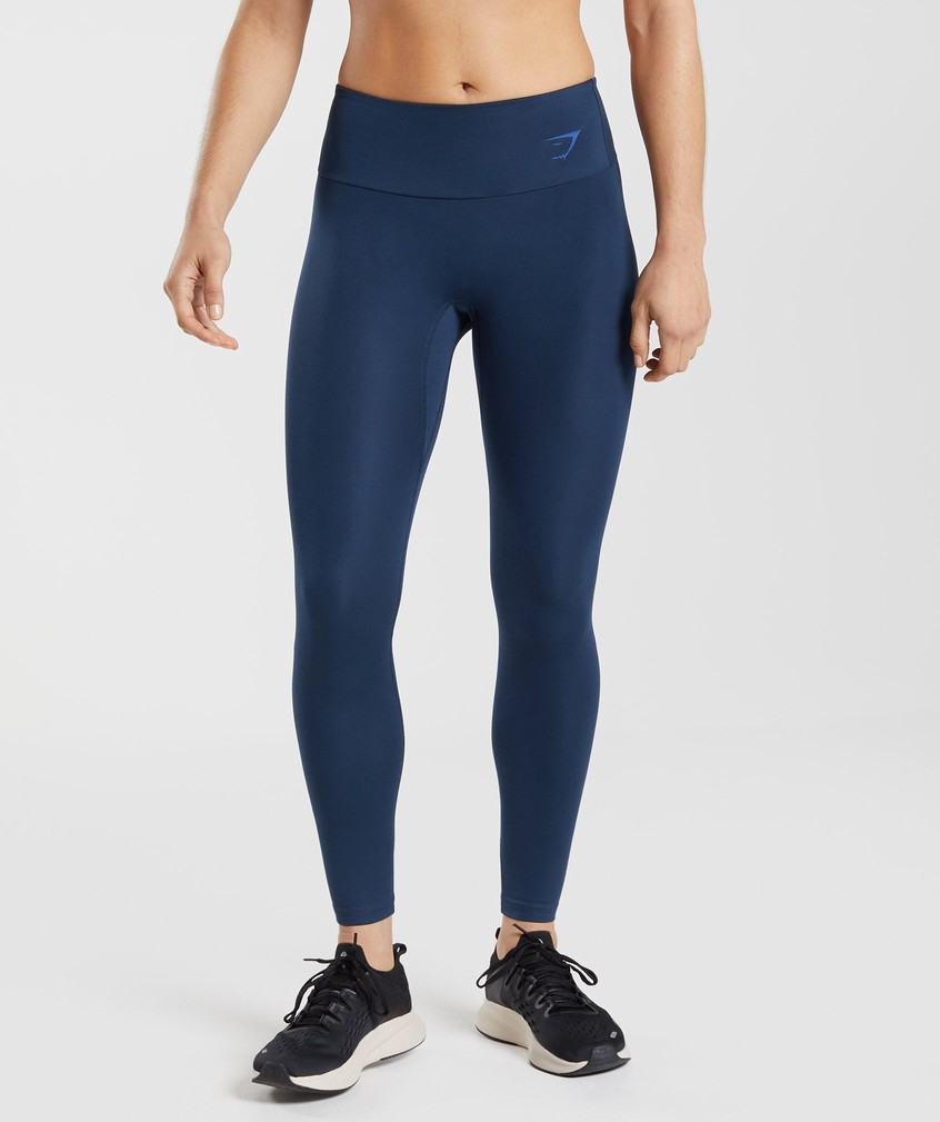 Navy Women's Gymshark Fraction Leggings | USA-60413